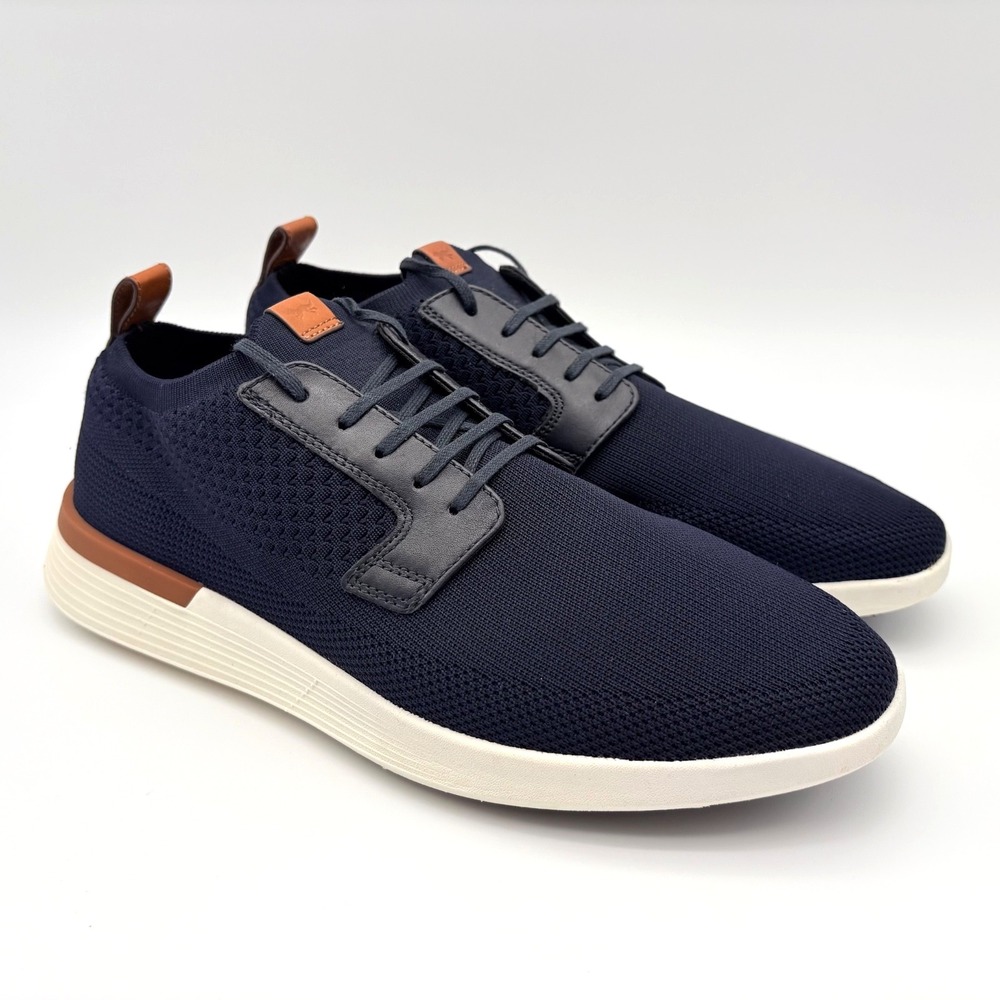 Wolf & Shepherd Swiftknit Derby Mens Size 9 Navy White Lace Up